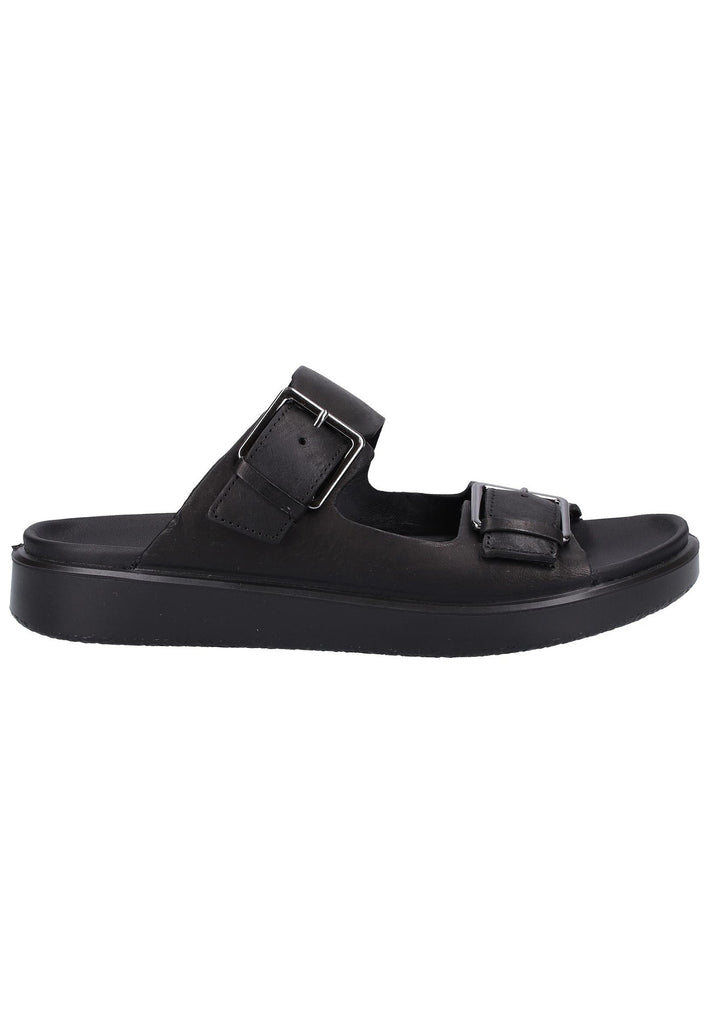 ecco Pantoletten Leder Schwarz