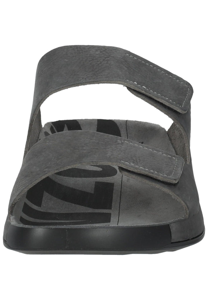 ecco Pantoletten Nubukleder Grau