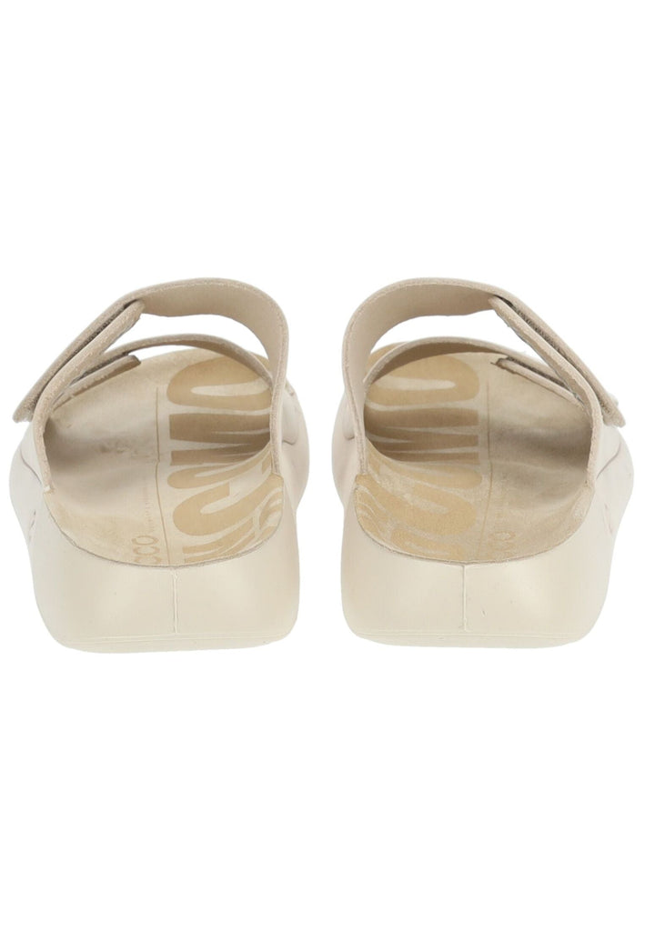 ecco Pantoletten Nubukleder Hellbeige