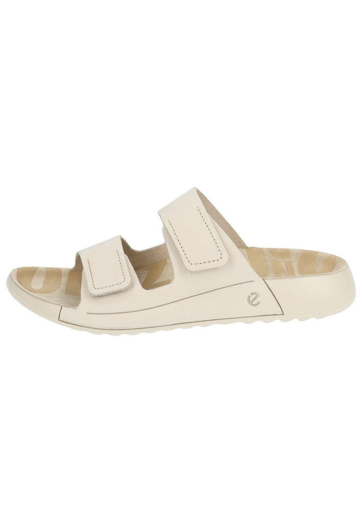 ecco Pantoletten Nubukleder Hellbeige