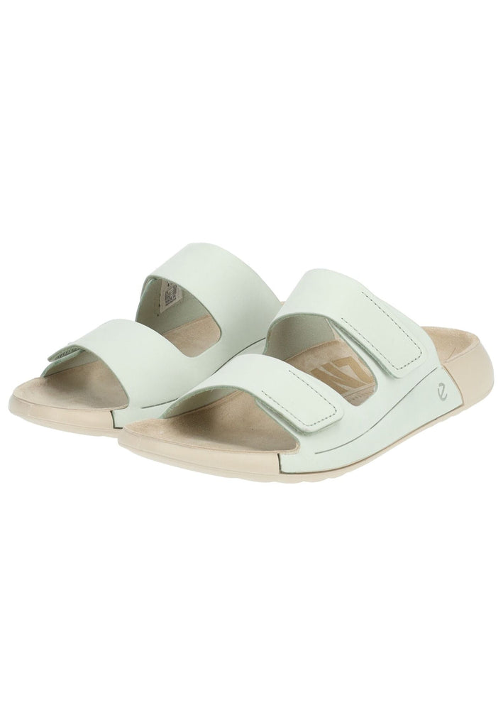 ecco Pantoletten Nubukleder Hellgrün