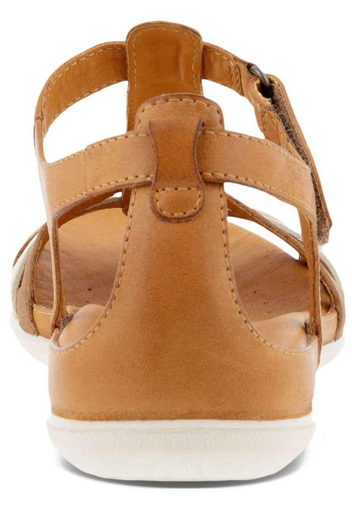 ecco Sandalen Leder Braun/Weiß