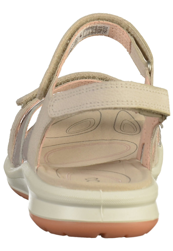 ecco Sandalen Leder Silber/Grau