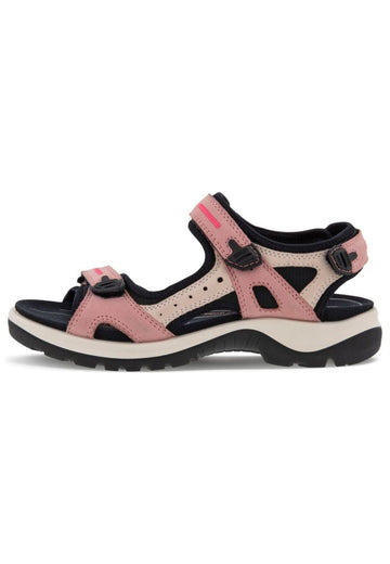 ecco Sandalen Leder/Textil Rosa