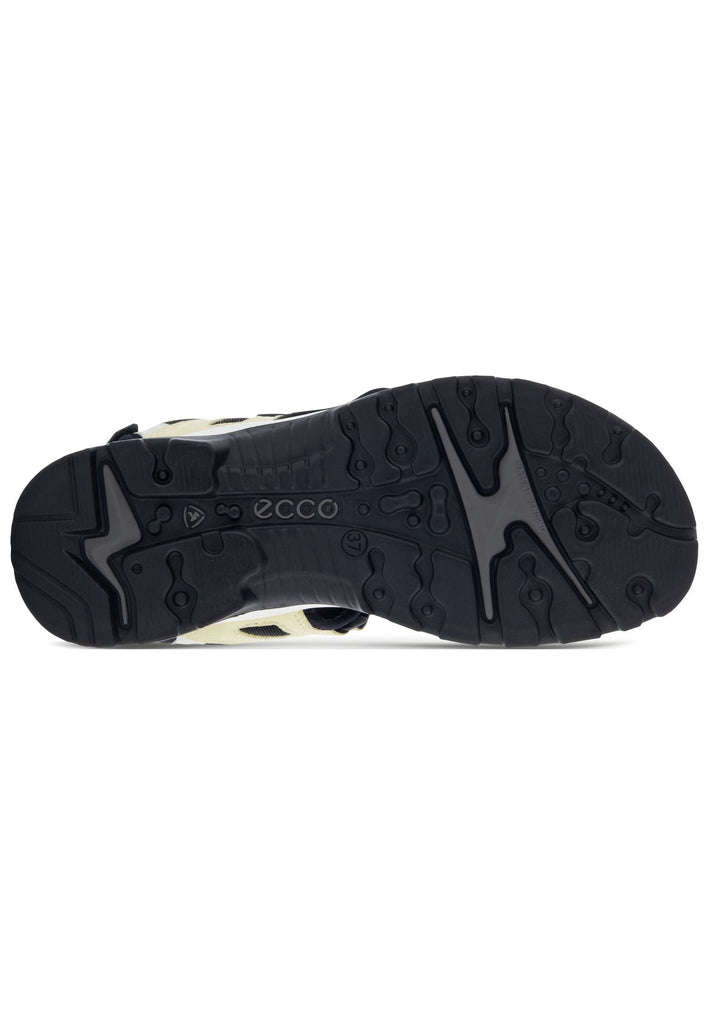 ecco Sandalen Leder Weiß/Schwarz