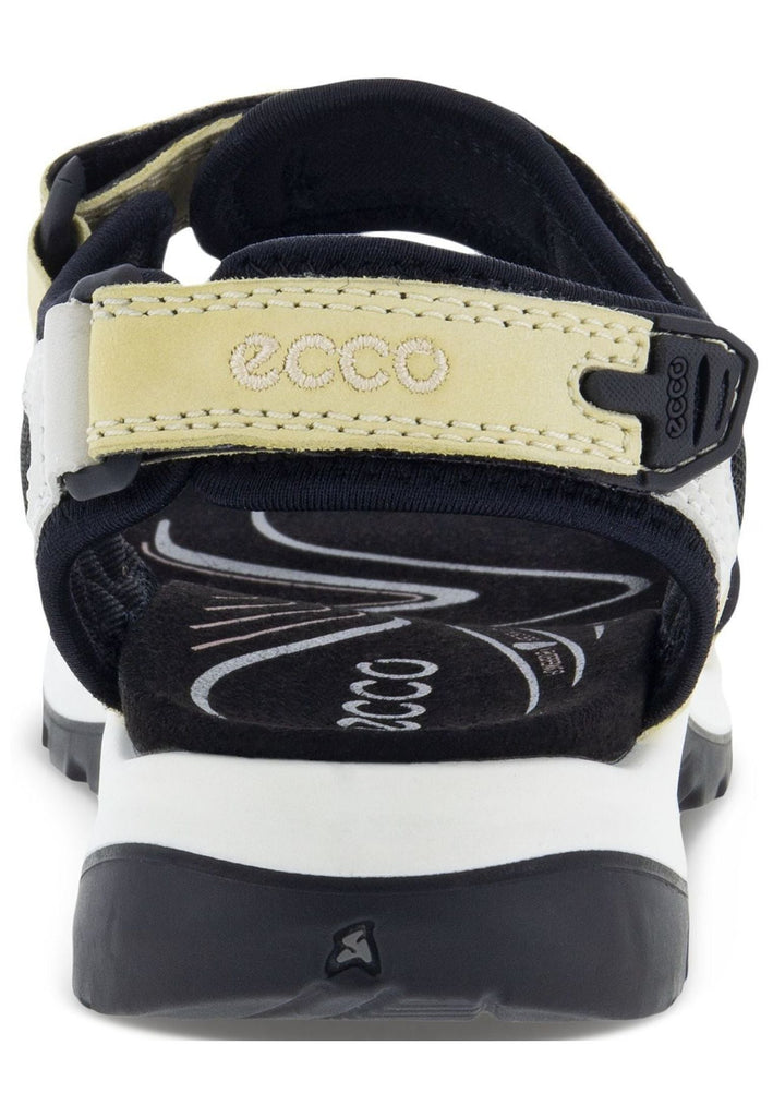 ecco Sandalen Leder Weiß/Schwarz