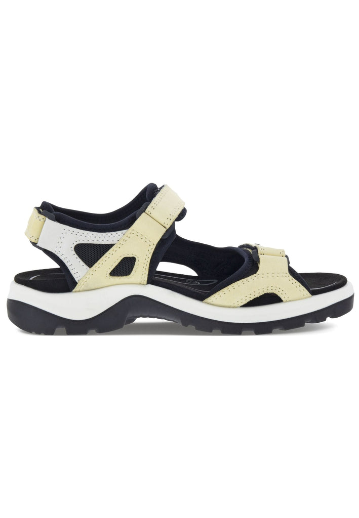 ecco Sandalen Leder Weiß/Schwarz