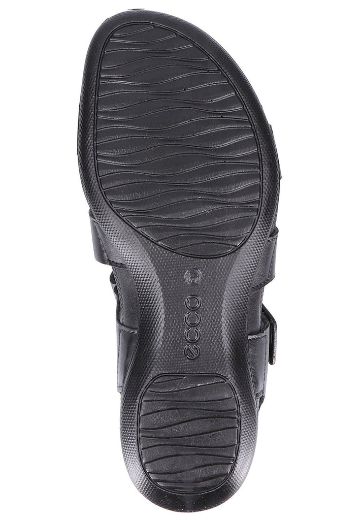 ecco Sandalen Nubukleder Schwarz