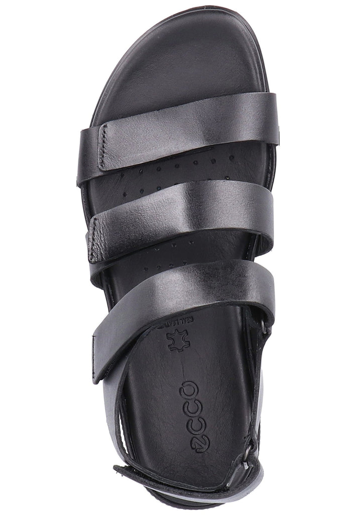 ecco Sandalen Nubukleder Schwarz