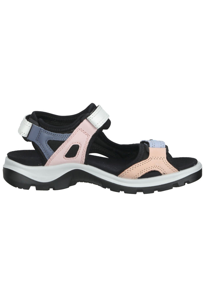 ecco Sandalen Nubukleder Schwarz Multi