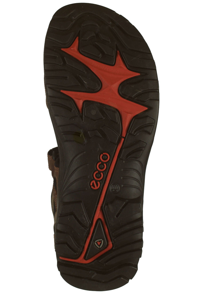 ecco Sandalen Nubukleder/Textil Braun