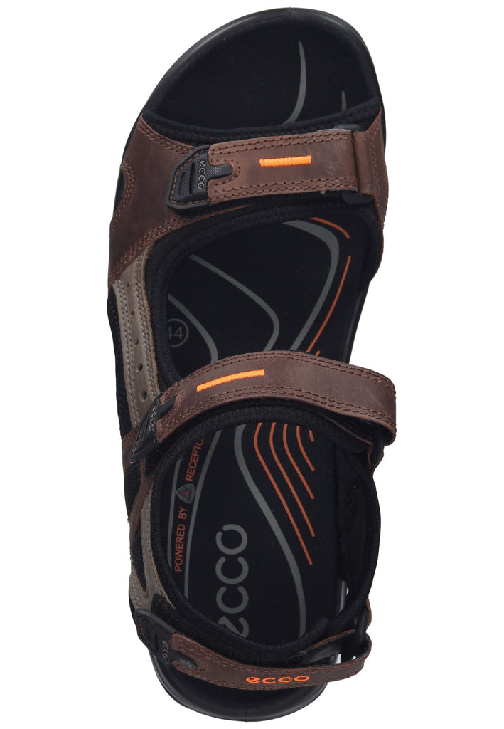 ecco Sandalen Nubukleder/Textil Braun