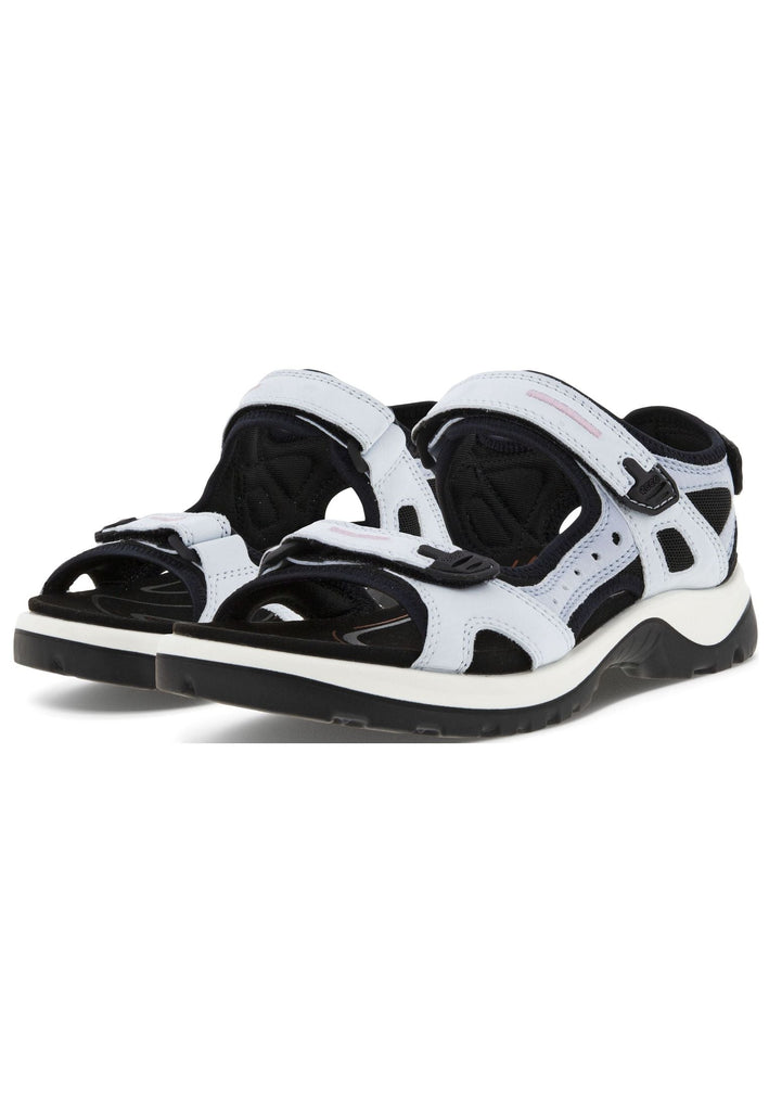 ecco Sandalen Nubukleder Weiß/Blau