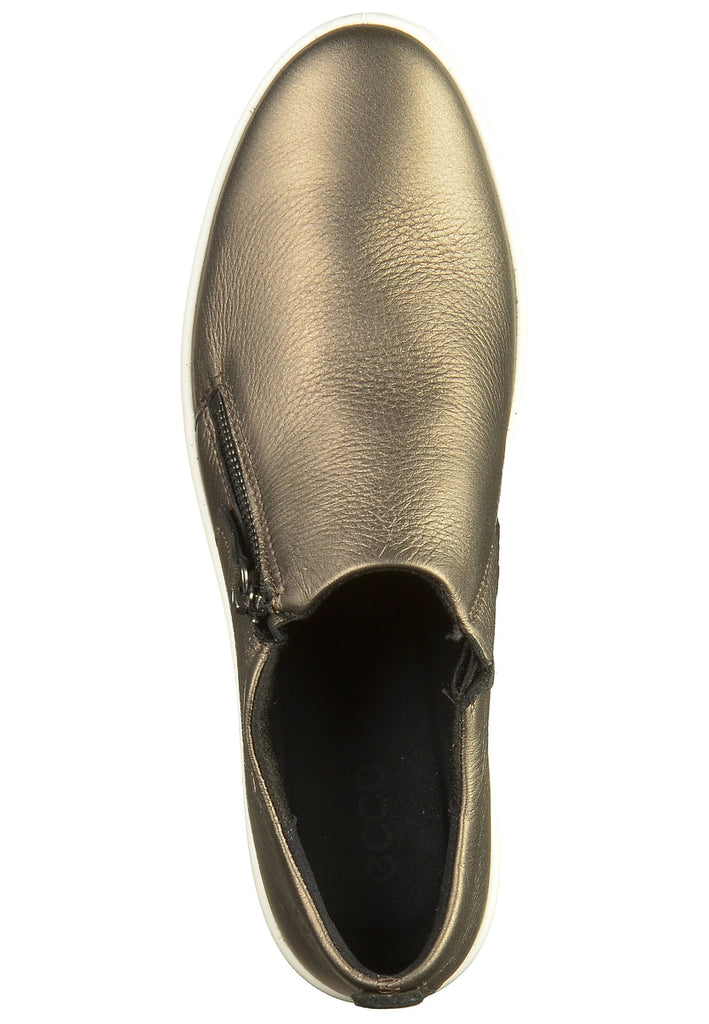 ecco Slipper Leder Schwarz/Gold