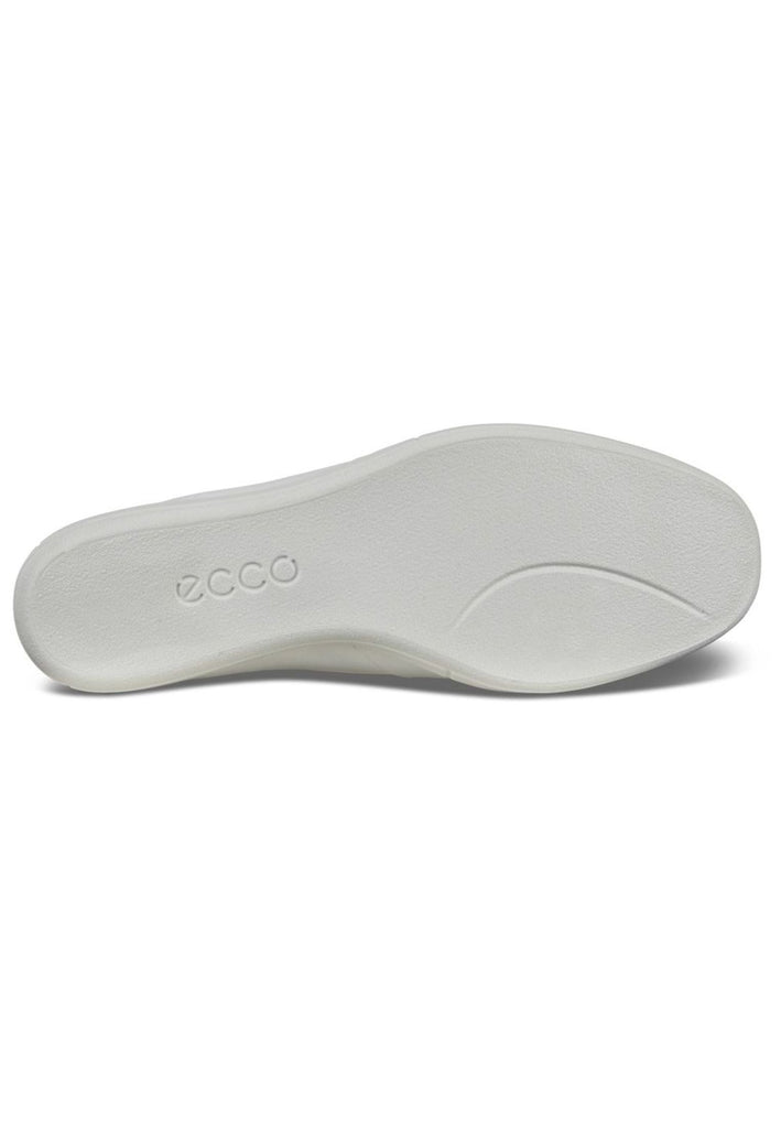 ecco Slipper Leder Weiß