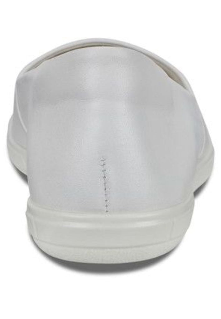 ecco Slipper Leder Weiß