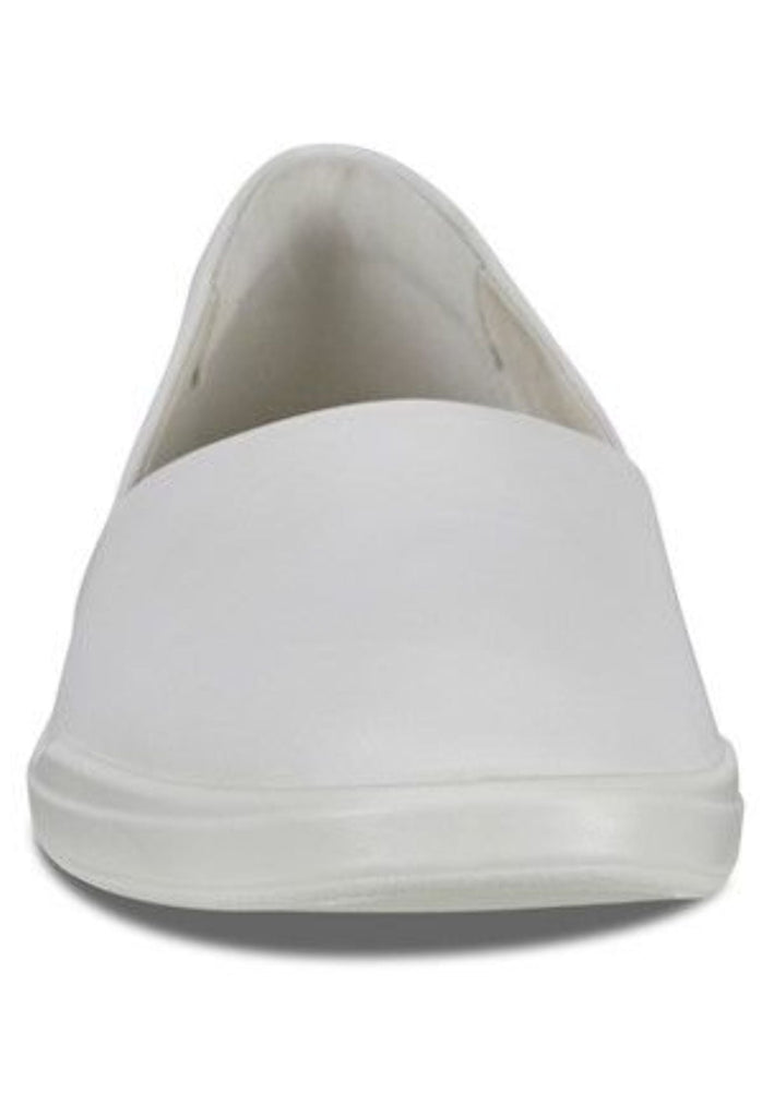 ecco Slipper Leder Weiß