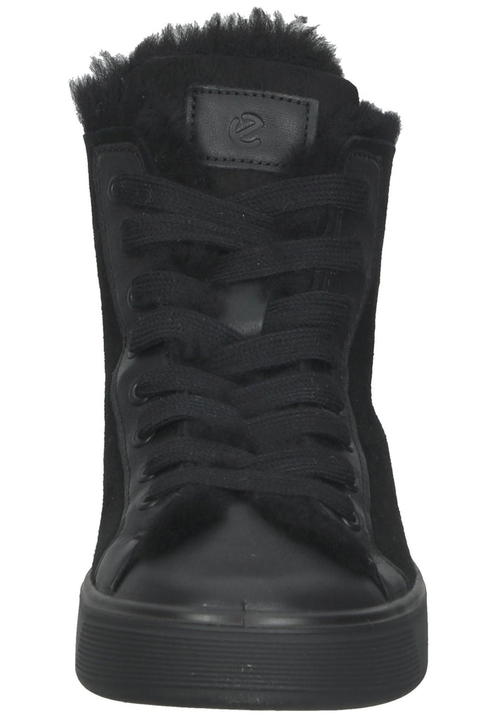 Sneaker ecco Sneaker Veloursleder Schwarz Warmfutter