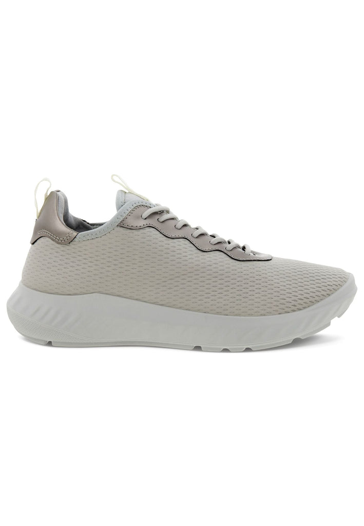 ecco Sneaker Glattleder Grau/Weiß