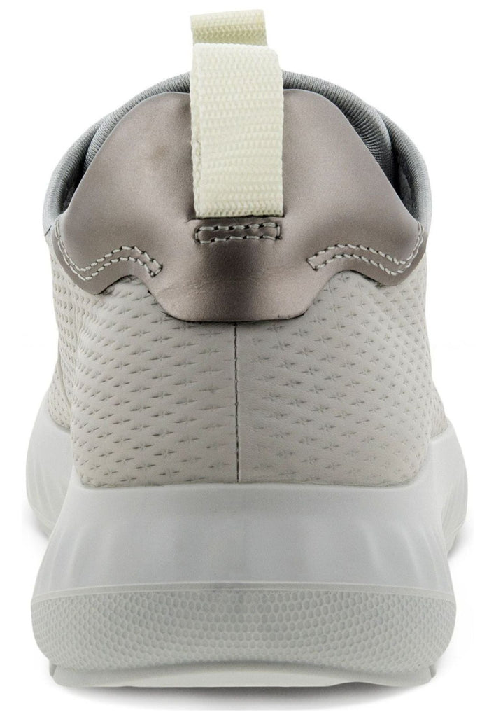 ecco Sneaker Glattleder Grau/Weiß