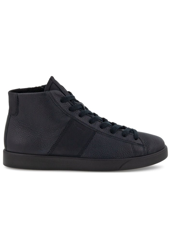 ecco Sneaker Glattleder Schwarz/Schwarz