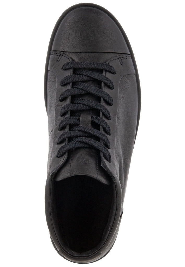 ecco Sneaker Glattleder Schwarz/Schwarz