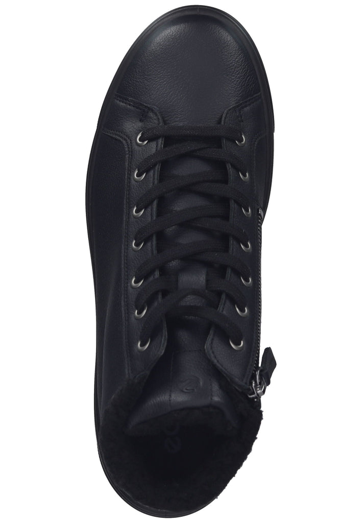 ecco Sneaker Glattleder Schwarz Warmfutter