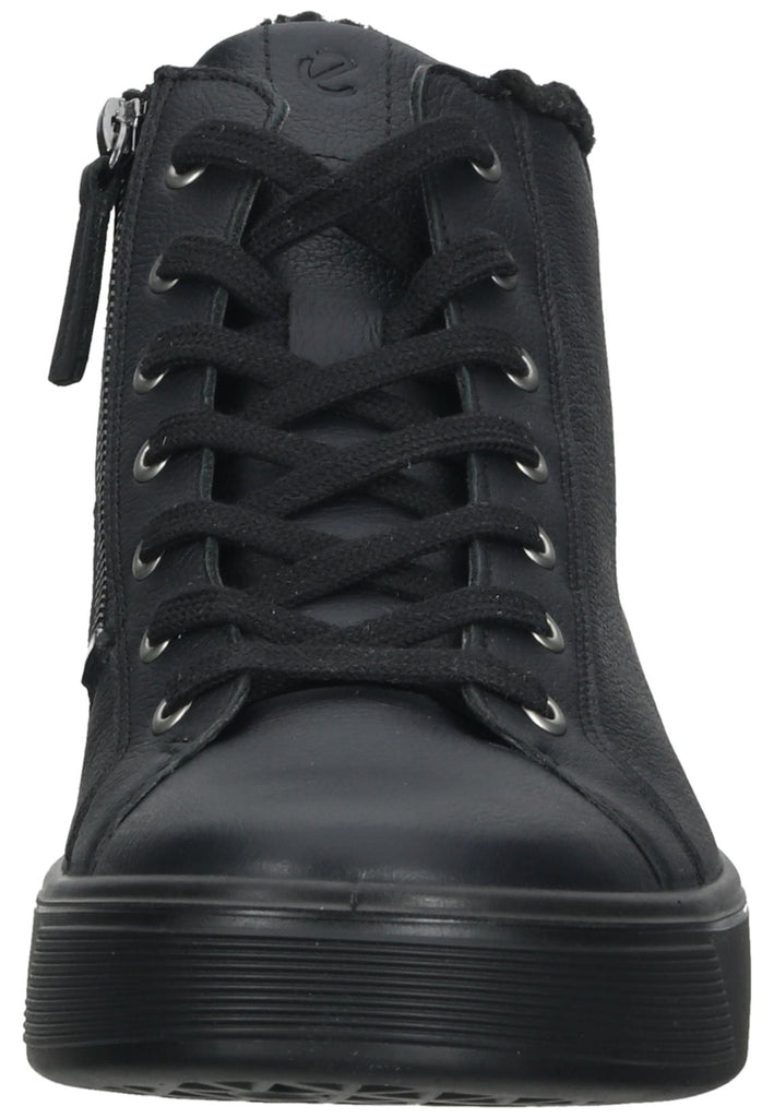 ecco Sneaker Glattleder Schwarz Warmfutter
