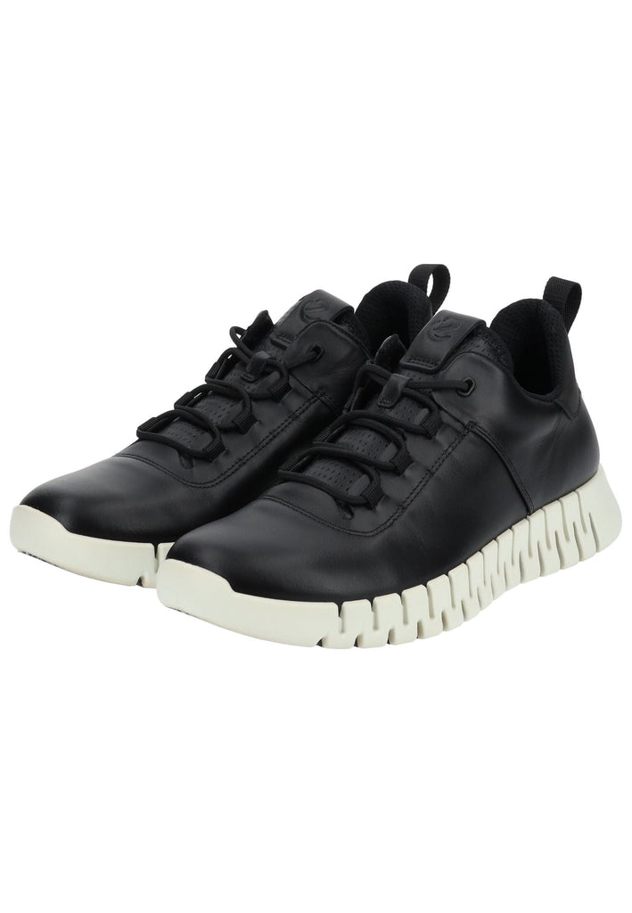 ecco Sneaker Leder Schwarz
