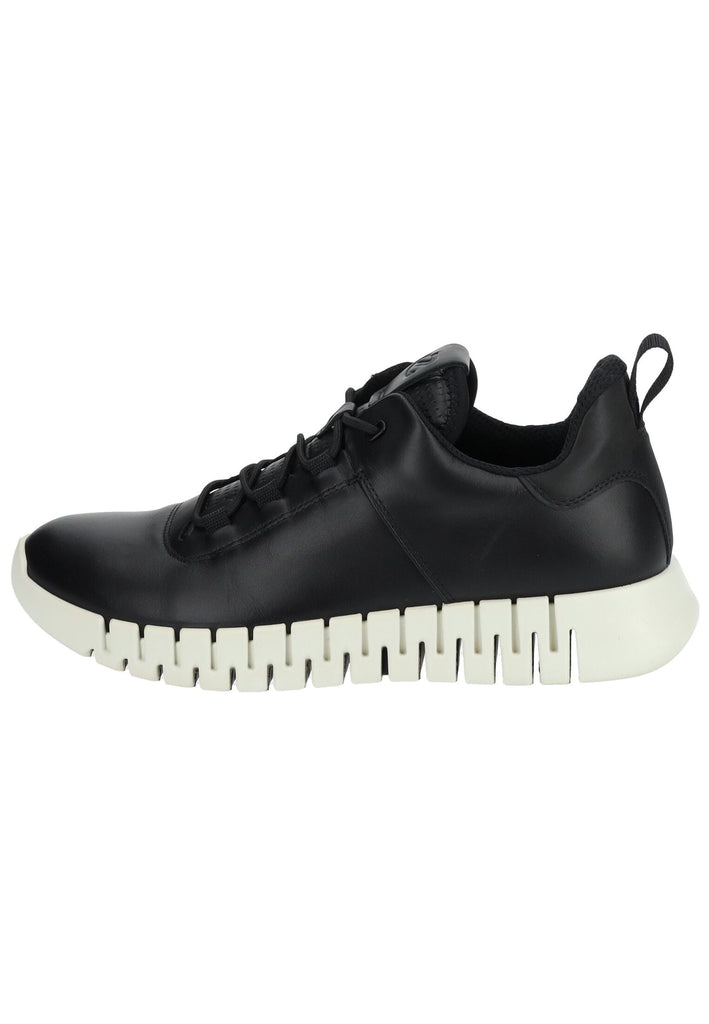 ecco Sneaker Leder Schwarz