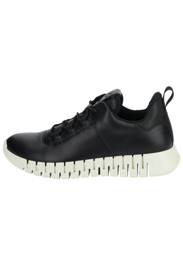 ecco Sneaker Leder Schwarz