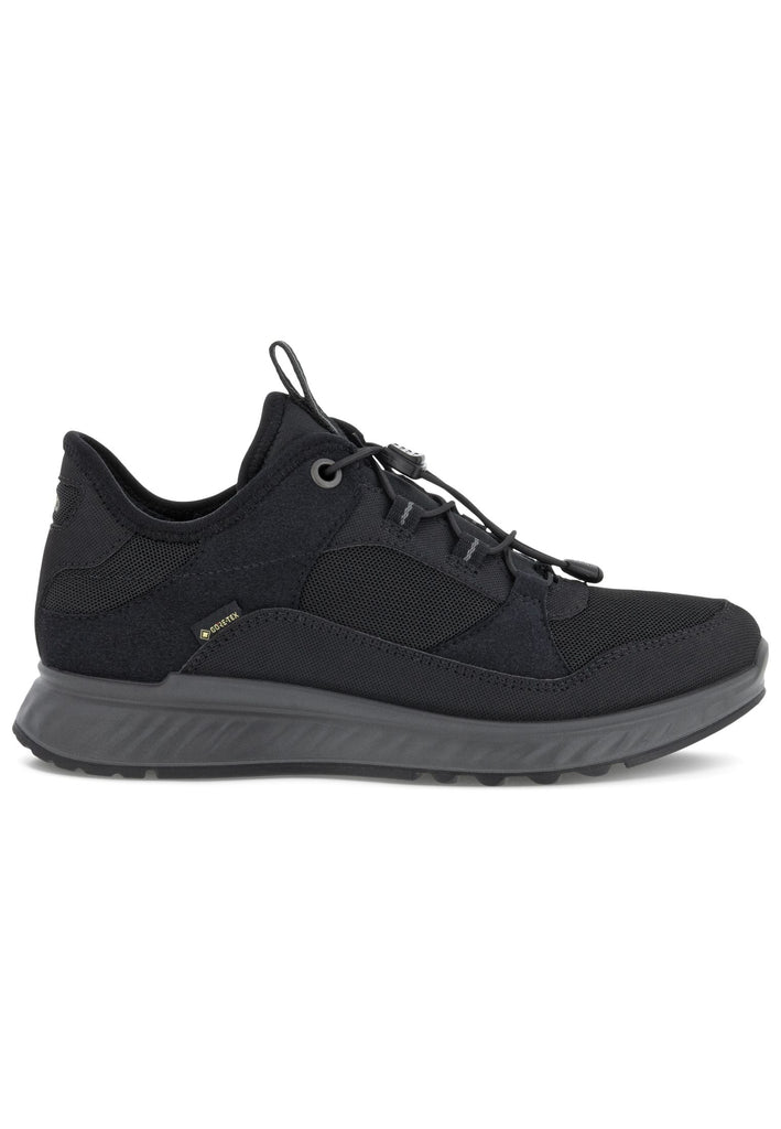 ecco Sneaker Lederimitat Schwarz