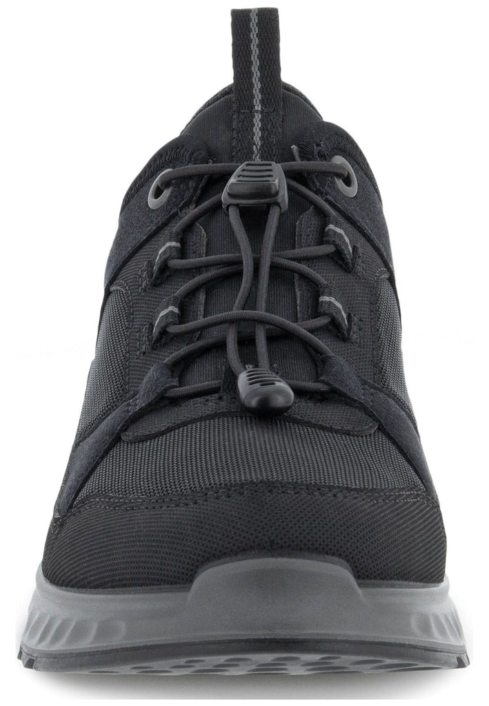 ecco Sneaker Lederimitat Schwarz