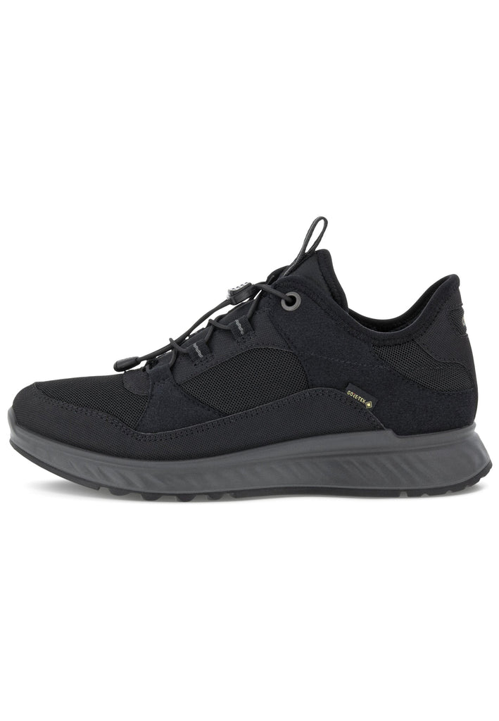 ecco Sneaker Lederimitat Schwarz