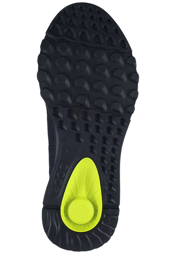 ecco Sneaker Lederimitat Schwarz