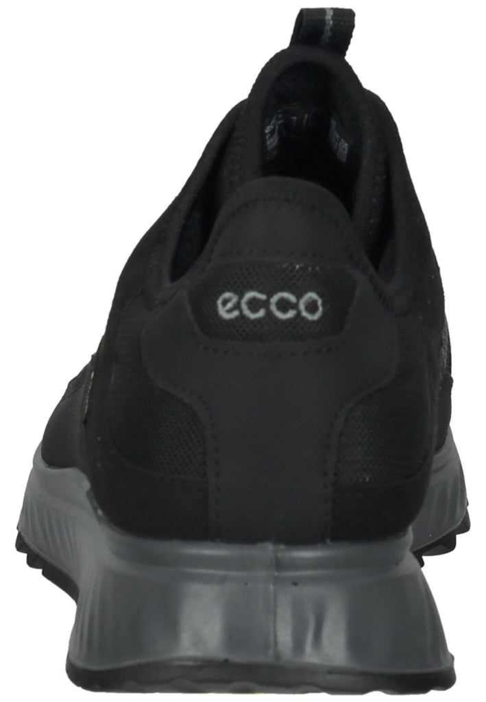 ecco Sneaker Lederimitat Schwarz