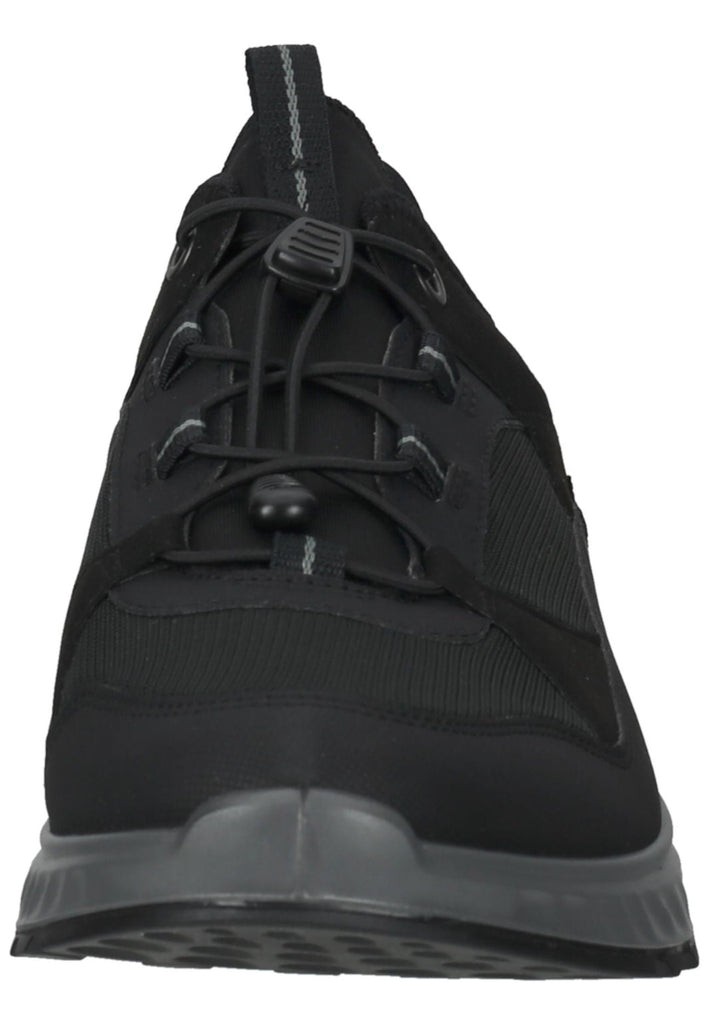 ecco Sneaker Lederimitat Schwarz