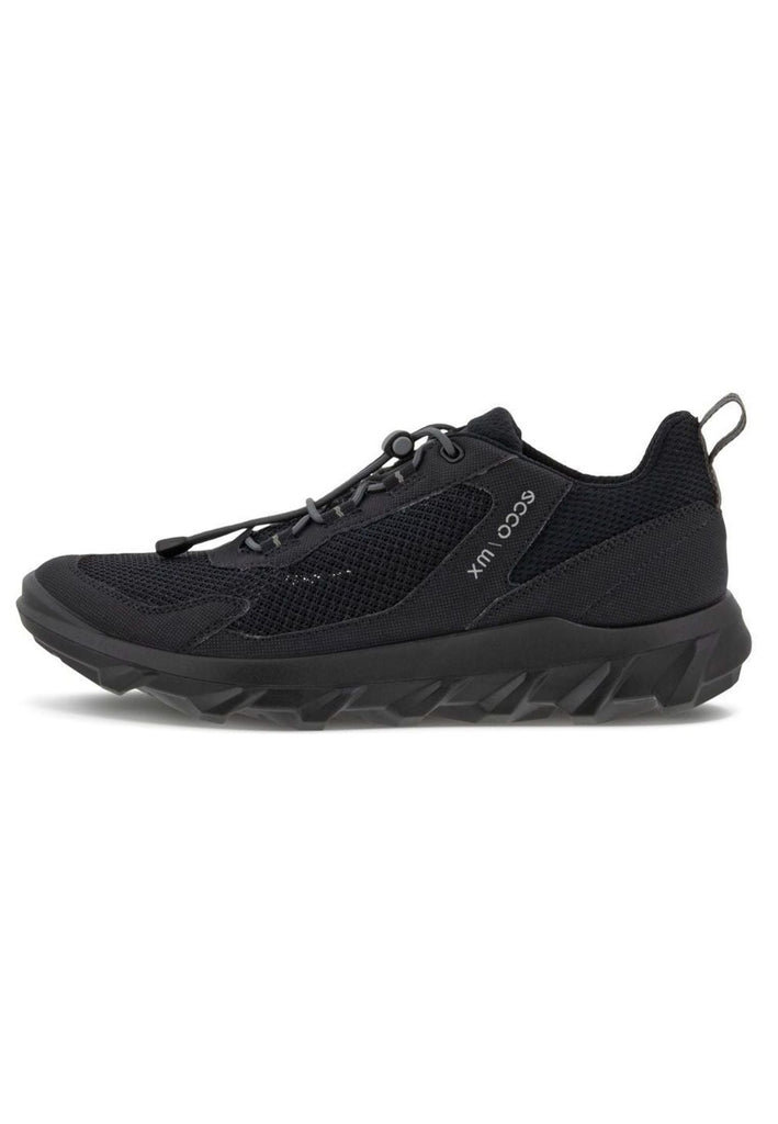 ecco Sneaker Lederimitat Schwarz