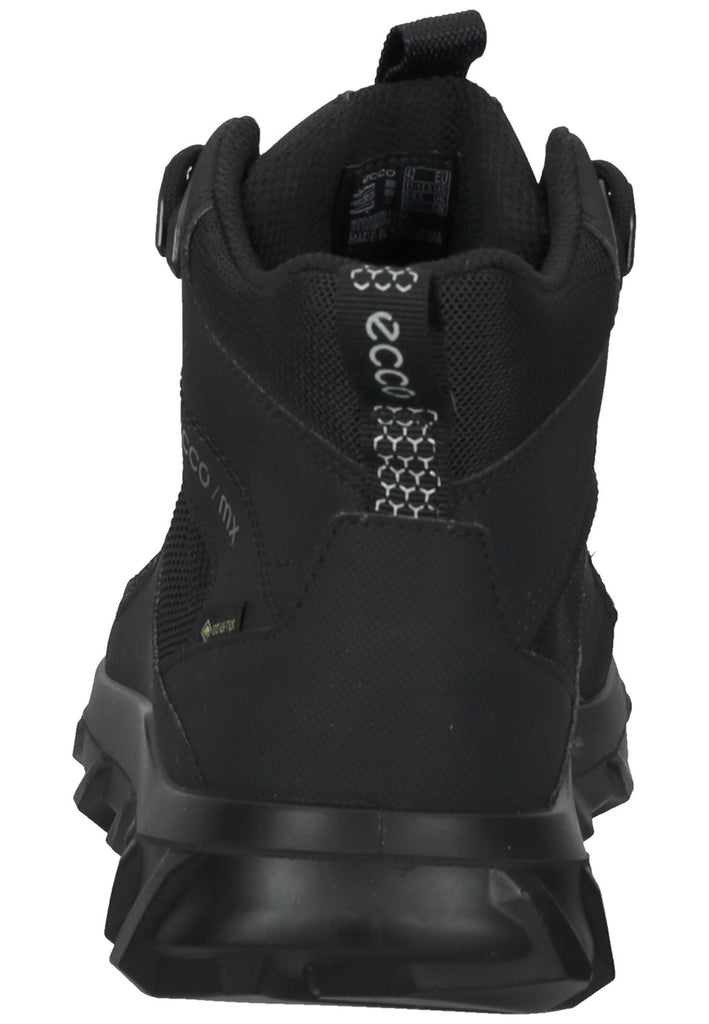 ecco Sneaker Lederimitat Schwarz