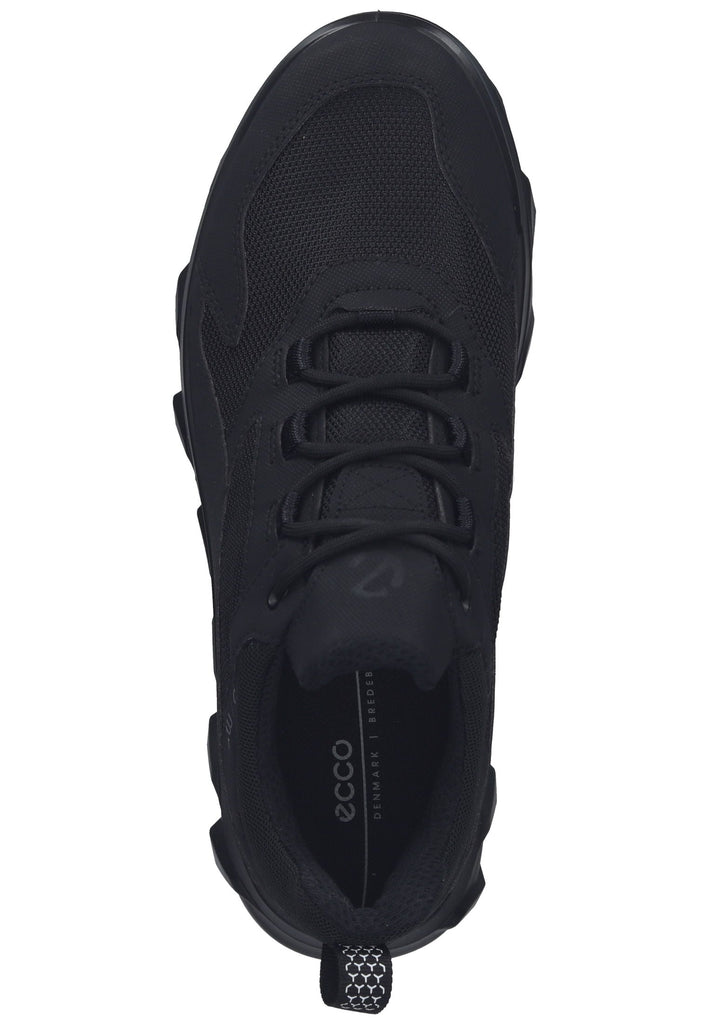 ecco Sneaker Lederimitat Schwarz/Schwarz