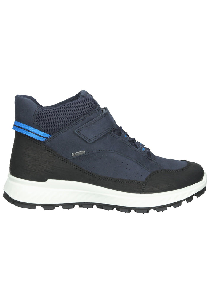 ecco Sneaker Nubukleder Schwarz/Blau