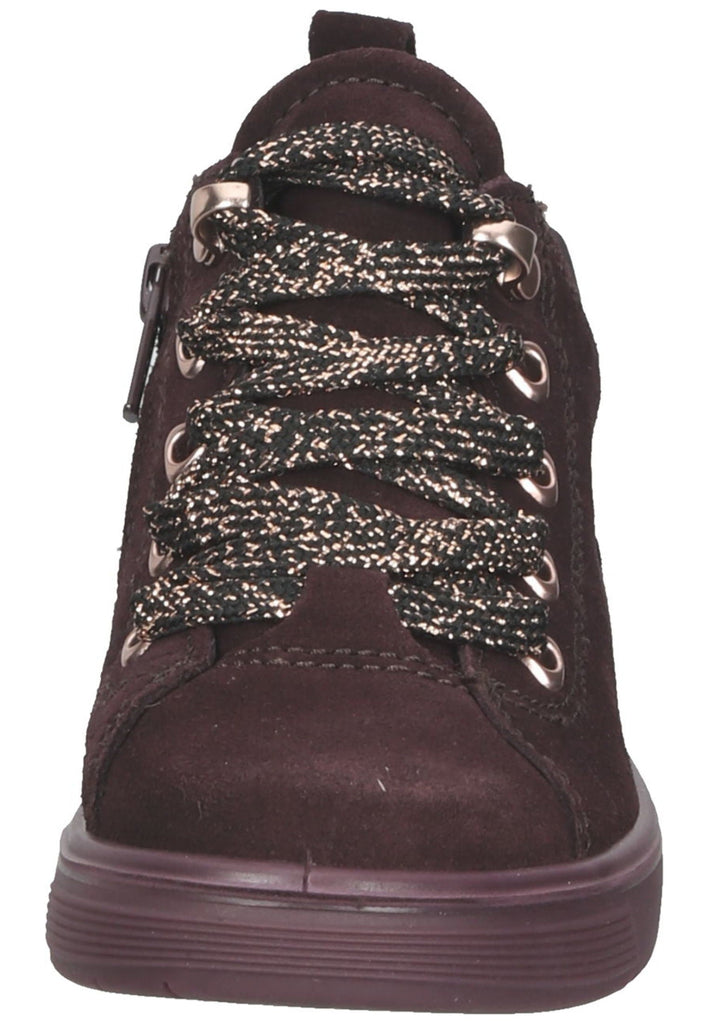 ecco Sneaker Veloursleder Dunkelrot