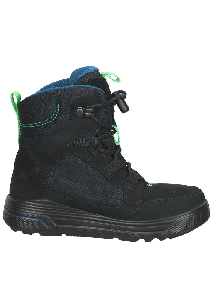 Stiefel ecco Stiefel Nubukleder/Textil Schwarz/Grün Warmfutter