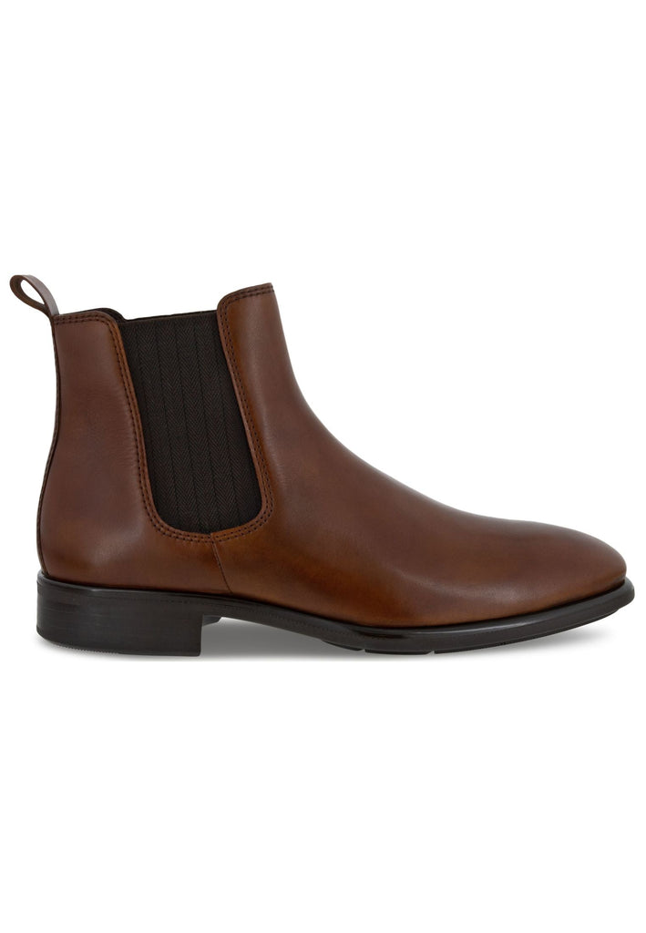 ecco Stiefelette Glattleder Cognac