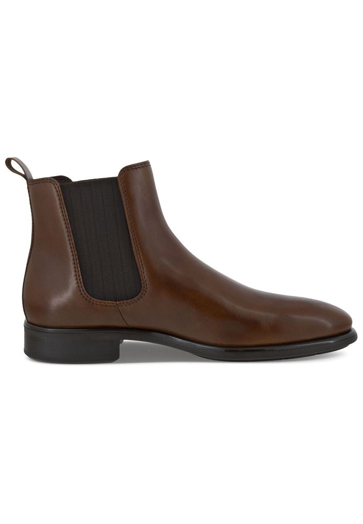 ecco Stiefelette Glattleder Cognac