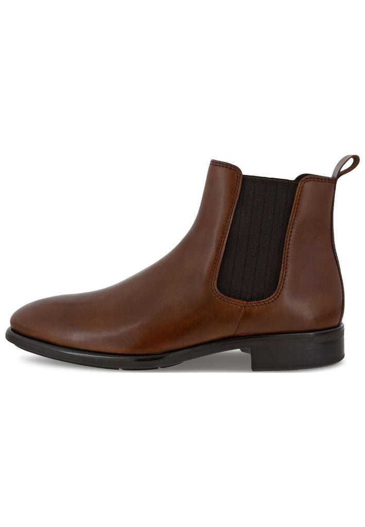 ecco Stiefelette Glattleder Cognac