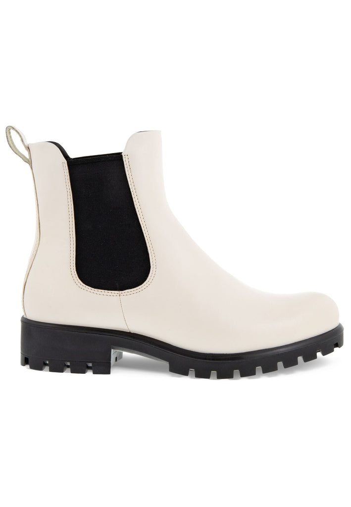 ecco Stiefelette Glattleder Creme