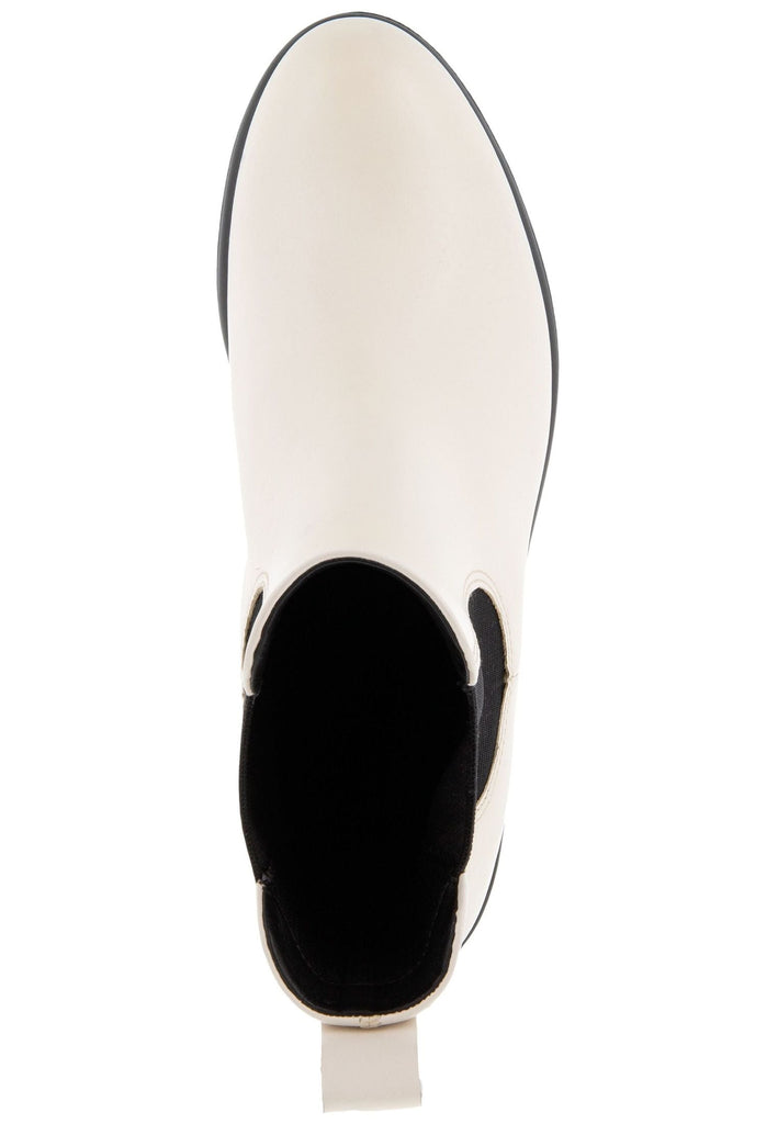 ecco Stiefelette Glattleder Creme