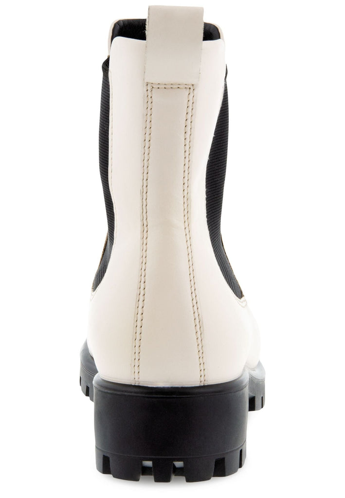 ecco Stiefelette Glattleder Creme