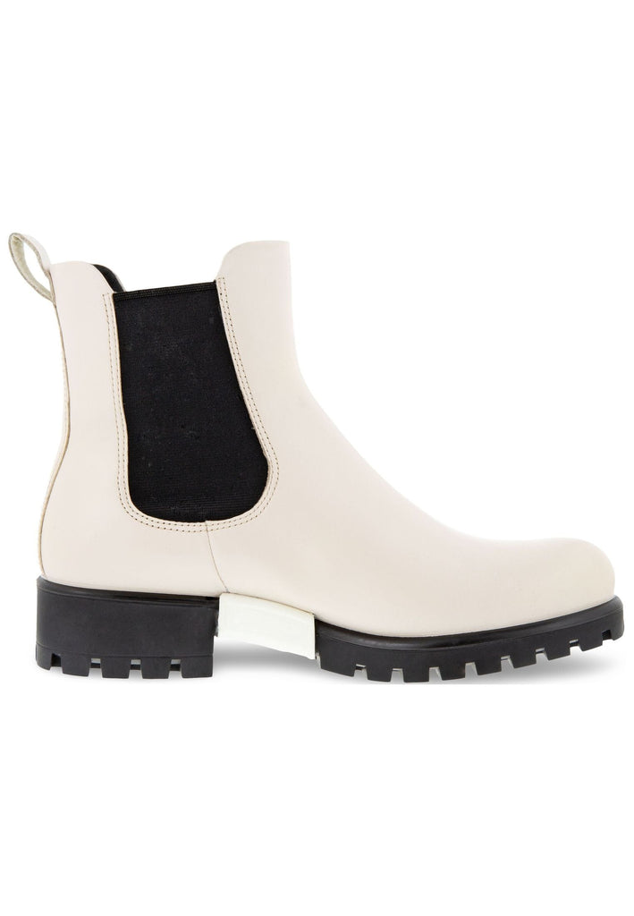 ecco Stiefelette Glattleder Creme